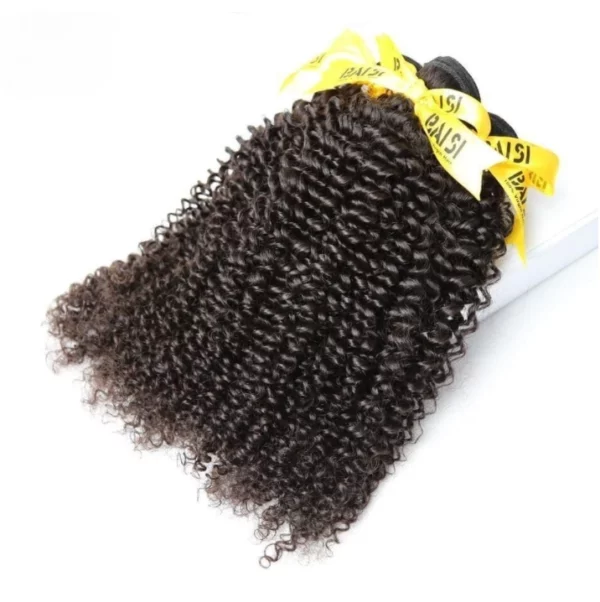 Caractéristique des mèches sur la photo: Matière: virgin human hair Style: Kinky curly Longueur: 14” Couleur: Naturelle – noir