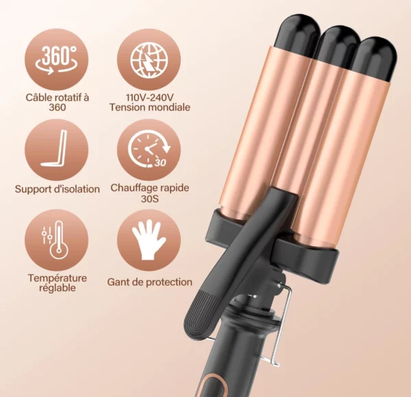 Three-barrel curler – Image 6