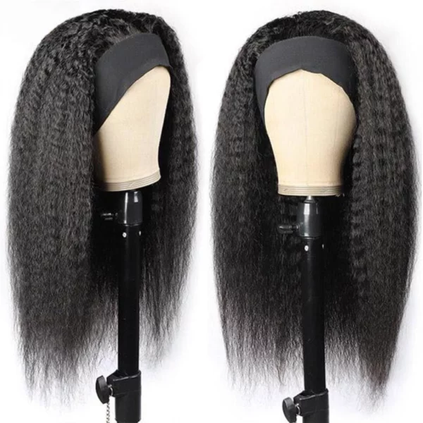 Caractéristique de la perruque sur la photo: Matière: virgin human hair Style: Kinky straight Longueur: 28” Couleur: Naturelle – noir Densité: 250%